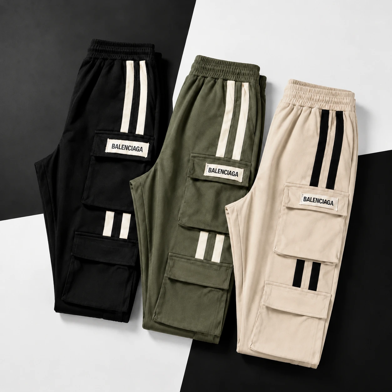 شلوار کارگو مردانه 6جیب مدل Morty-سبز